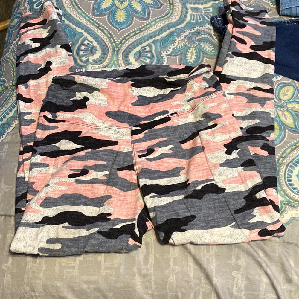 pink camp leggings
